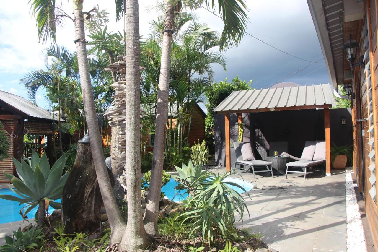 La Liane De Jade 974-Lodge Le Palissandre - Jacuzzi Privatif - Piscine Chauffee Le Bois de Nefles  Luaran gambar